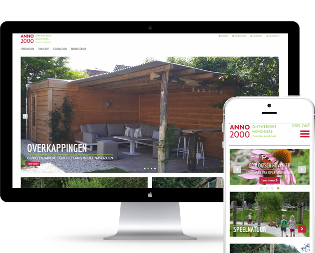 Nieuwe website voor Anno2000 tuinen