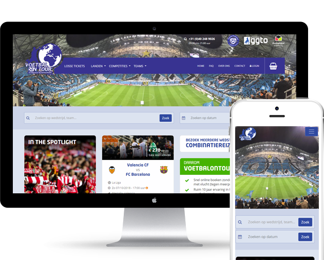 Nieuwe website voor VoetbalOnTour